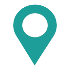 Teal location pin