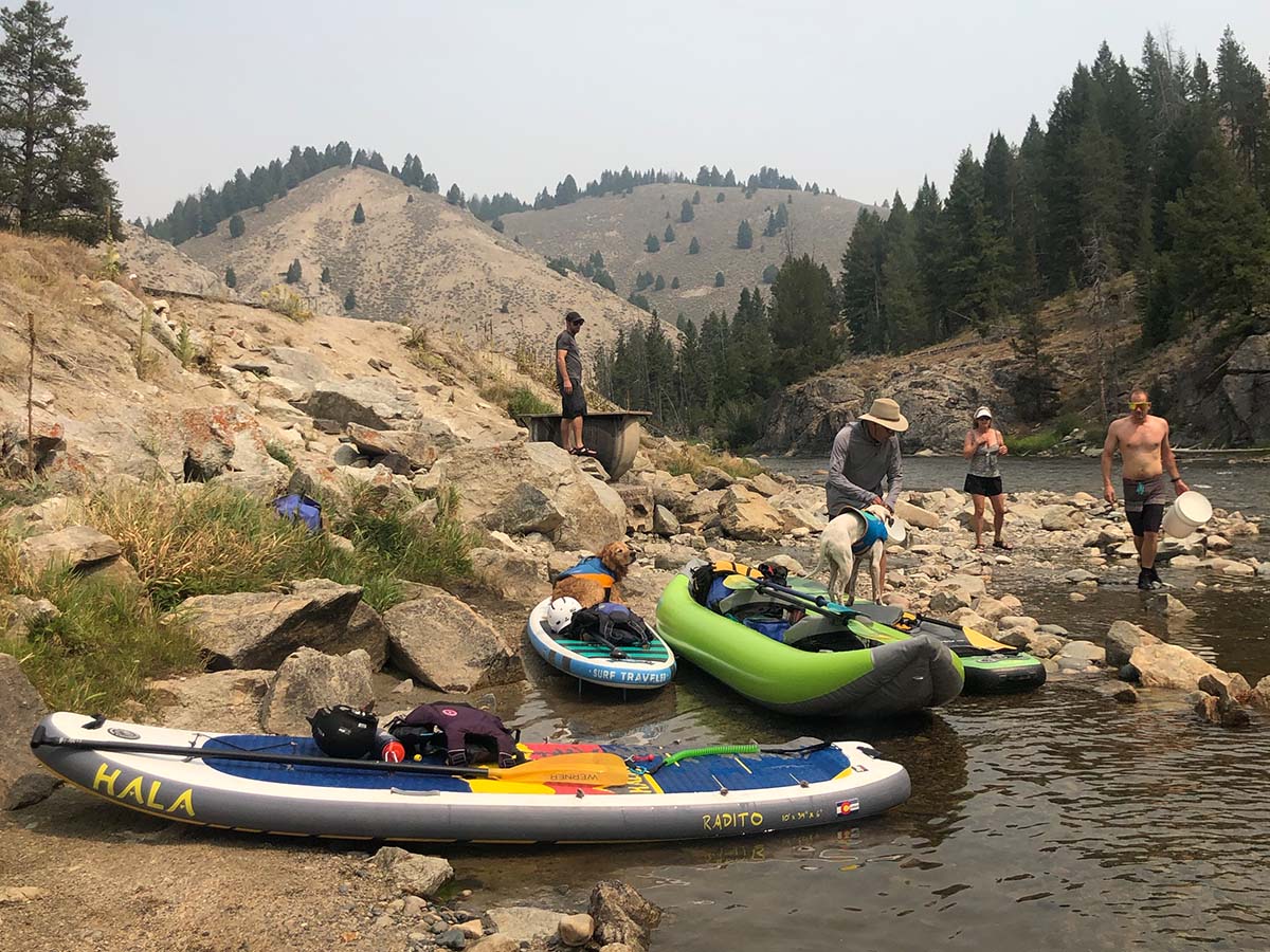 Stopped at Boat Box Hot Springs in Stanley Idaho